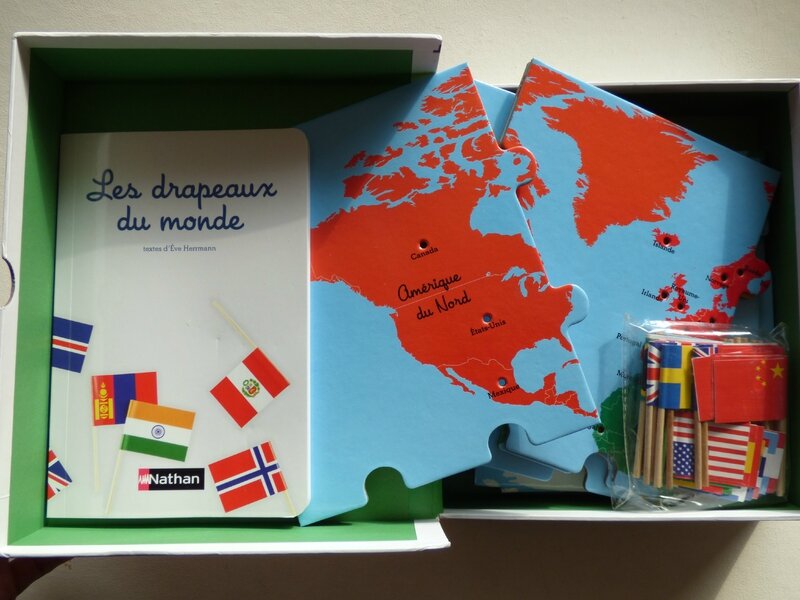 Mon coffret Montessori des drapeaux du monde 1