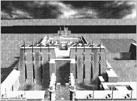 Reconstitution en image virtuelle du Temple de Karnac
