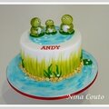 Gâteau anniversaire grenouilles - nîmes