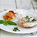 Quoi de plus simple et de meilleur qu'un oeuf cocotte? oeuf cocotte, tomate reblochon basilic....