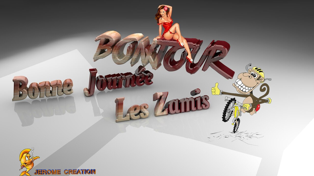 Creation Bonne Journee Creation Cinema 4d Et Photoshop