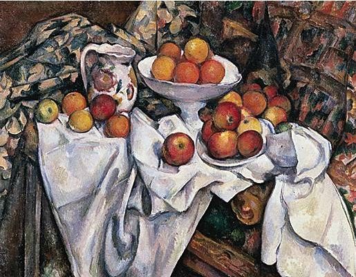 Cézanne pommes oranges
