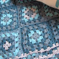 Plaid au crochet Alpaga & lurex