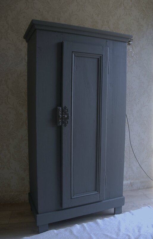 Petite armoire gris charbon VENDUE Atelier Vintage