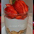 Verrines aux fraises