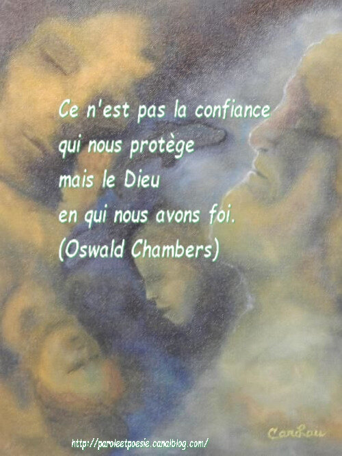 DIEU, protection, confiance (aucun substitut)Oswald