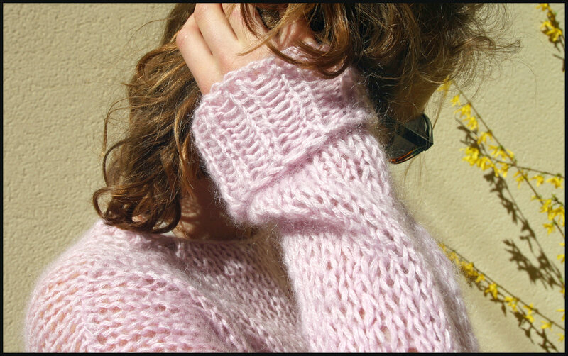 Pull Doux rose -5