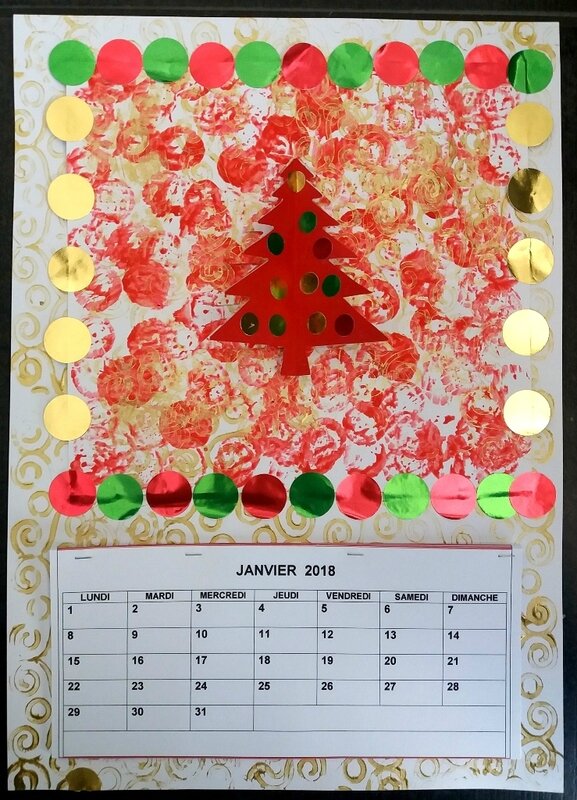 282_Noël et Nouvel an_Carte ou calendrier rouge et or (53)