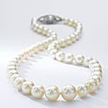 Important natural pearl and diamond necklace