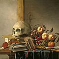 Harmen Steenwyck (1612-1656), Vanitas avec crâne, livres et fruits, 1630 (Source : Instituut Collectie Nederland).