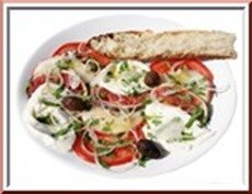 Entrée fraîcheur figues mozzarella Entrée fraîcheur figues mozzarella