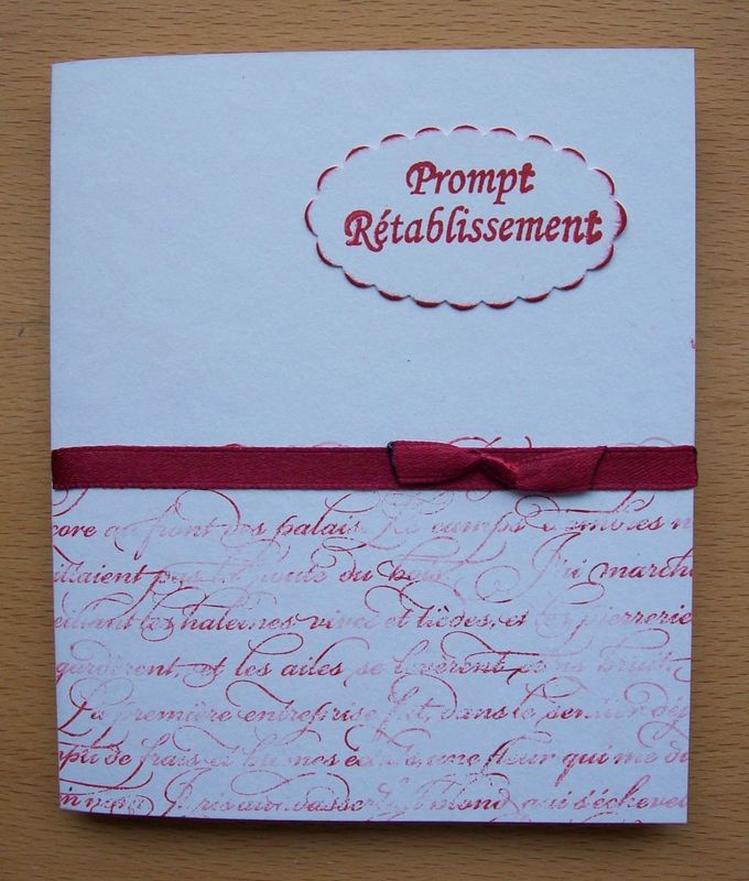 Prompt Retablissement Des Cartes Et Du Scrap Avec Carine Et Stampin Up