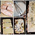 Lasagnes au saumon, poireaux & champignons (béchamel légère)