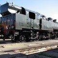 La loco à vapeur en attente au dépôt de Bordeaux St Jean