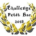 Challenge petit bac 2018