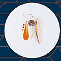 Guy martin, chef renommé du grand véfour en cabine business d'air france
