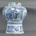 Sélection de faiences delft à motif de chinoiseries, fin du xviième siècle