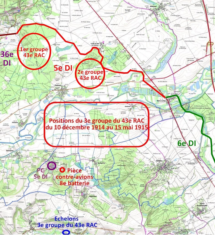 Positions 3 gr 43 RAC géoportail