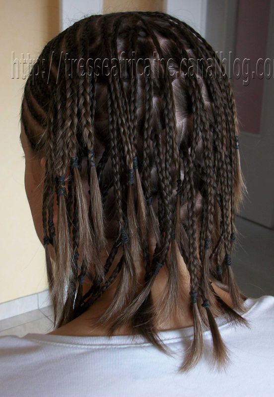 tresses africaines nattes  coll es simples  coiffures demie 