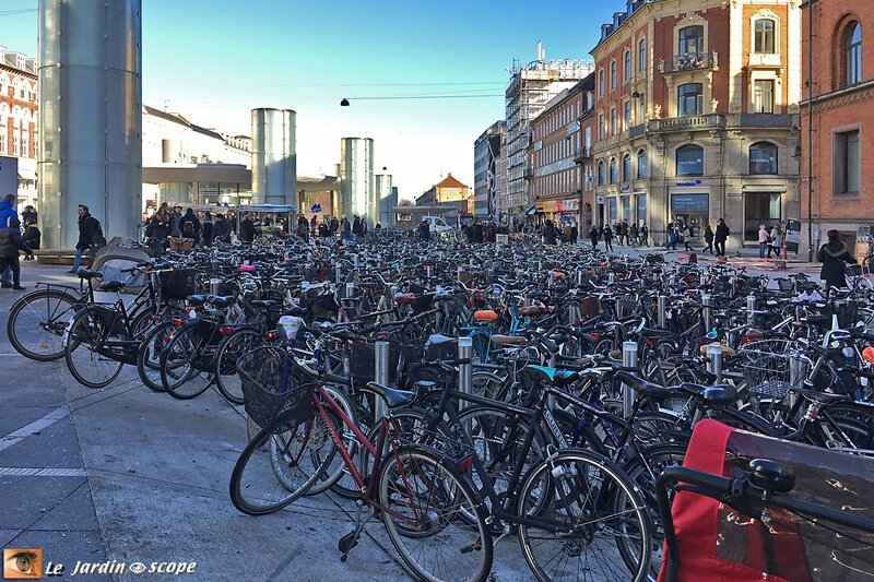 Parking à bicyclettes à Copenhague