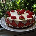 bavarois à la vanille et aux fraises