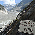 Chamonix, la Mer de Glace, sentier, 1990 (74)