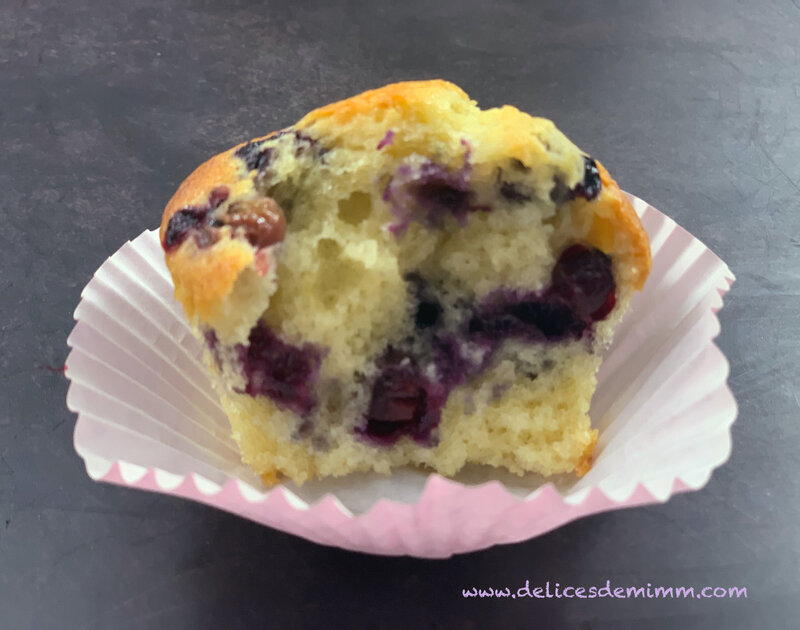 Muffins aux myrtilles et tonka 5