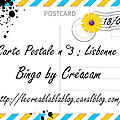 Carte postale n°3 : lisbonne - bingo by créacam