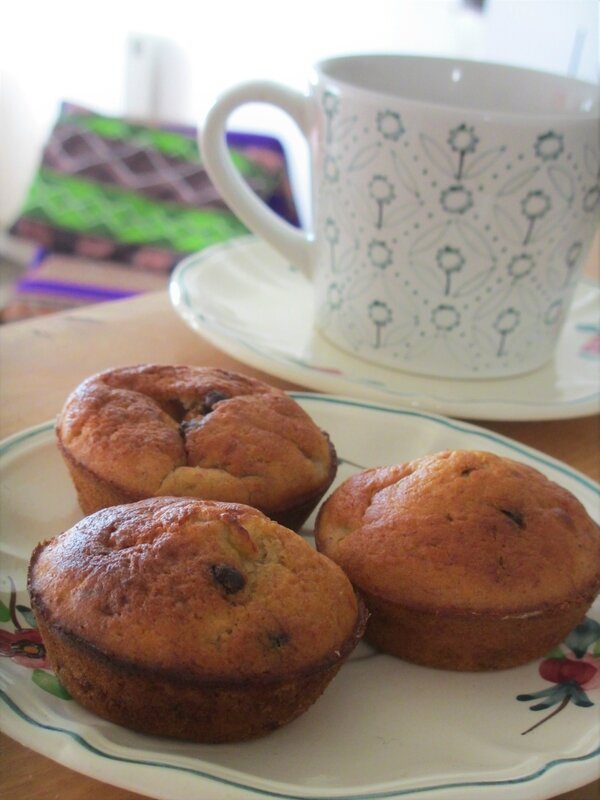 Muffins 100 Végétal Aux Pépites De Chocolat Sans Oeuf