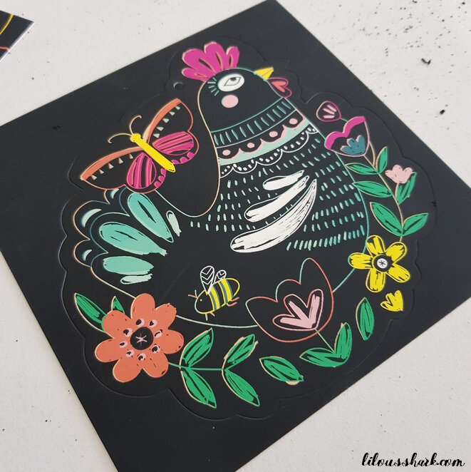 mes creations carte a gratter grund paques