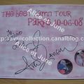 Autographe d'Avril Lavigne reçus le 10 juin 2008 à Paris