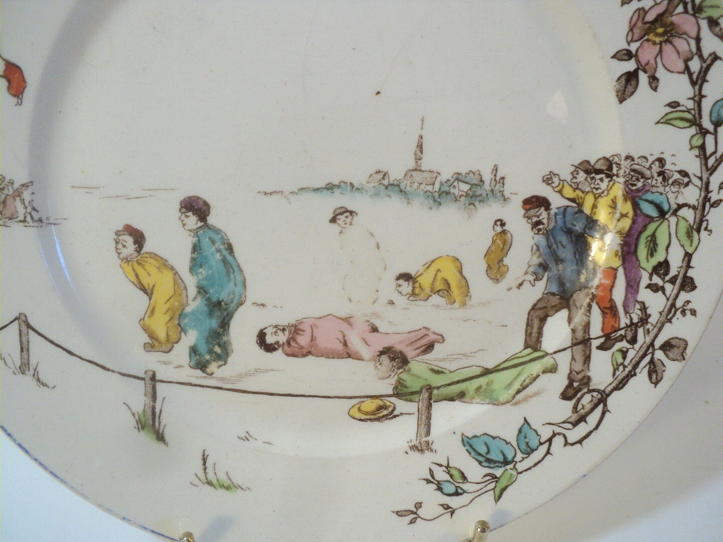 Assiette Course 1938 En Suvqmpgz Sujet De Sac 1886 Ancienne Faïence Gien jL5A4R3q