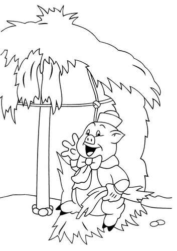 ACTIVITES: Coloriage les 3 petits cochons - Activitez vous!