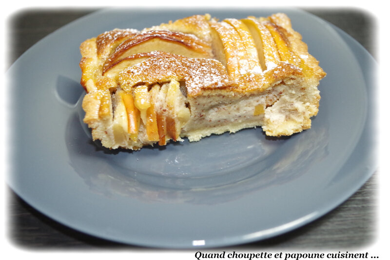 tarte aux pommes et à la crème d'amande-6737