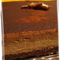 Entremets croustillant à la mousse au chocolat au lait cannelle, mousse chocolat noir