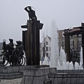 Bruges, sculpture-fontaine, détail