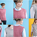 Deux modèles de pull sans manches