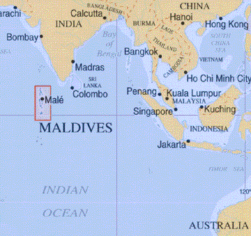 maldives carte du monde