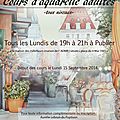 Cours d'aquarelle 2014-2015