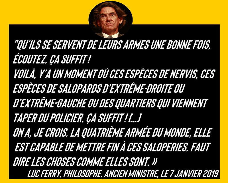 Propos de luc ferry gilets jaunes