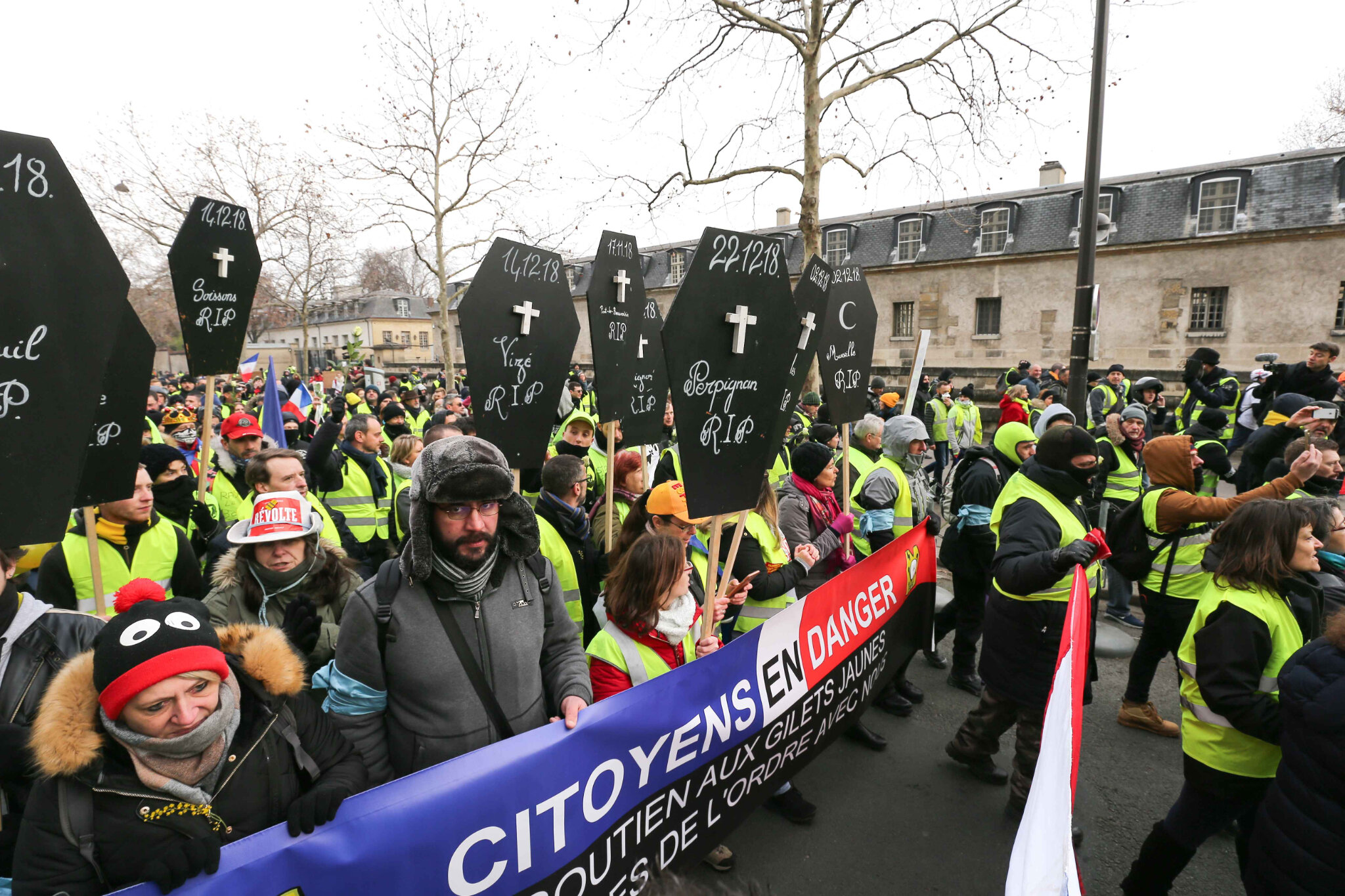 « Gilets jaunes » : 84 000 manifestants en France, comme samedi dernier. © Michel Stoupak. Sam 19.01.2019, 12h09m06.