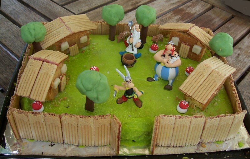 Le Village D Asterix Sosso Et Ses Gateaux Deco