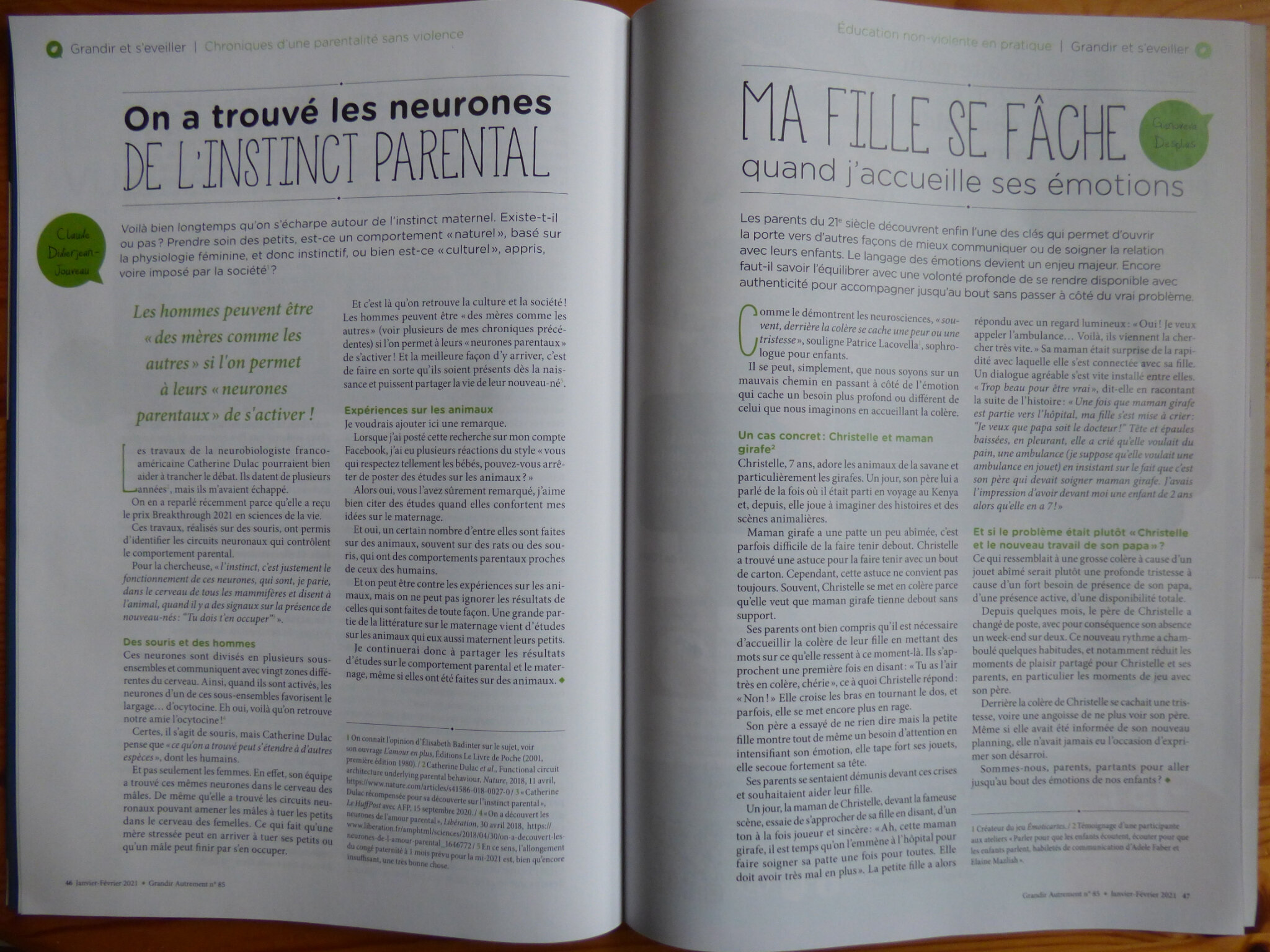 Parution Du N° 85 Et Du HS Sur L'adolescence De Grandir Autrement ...