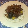 Mijotée d'agneau à la tomate et aux légumes