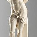 Christ aux liens en ivoire sculpté. xixe siècle