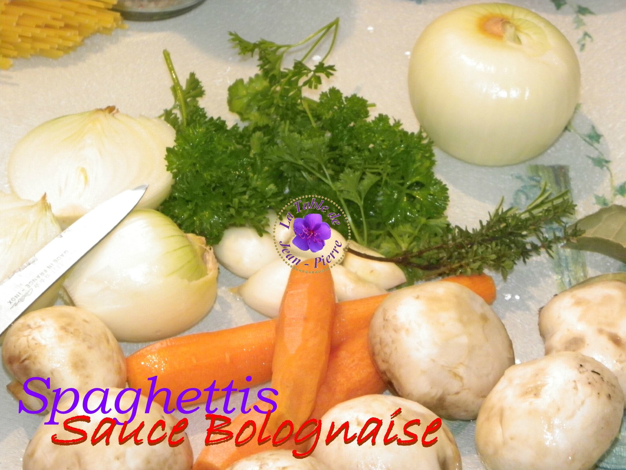 spaghettis à la sauce bolognaise La table de Jean Pierre