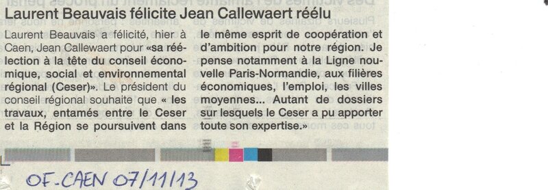 Callewaert réélu
