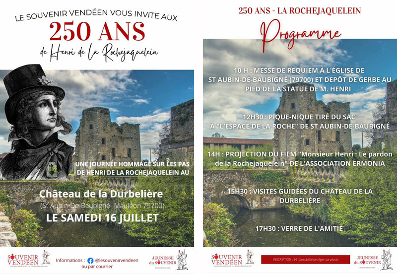 250 ans Henri de La Rochejaquelein