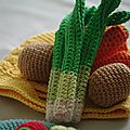 Crocheter des fruits et légumes