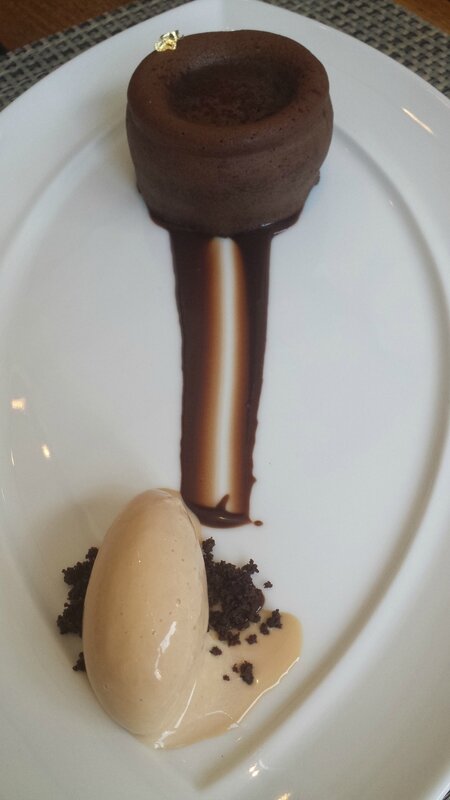 2015 11 08 (61) - 2nd brunch au Ritz Carlton rue Sherbrooke - micuit au chocolat caramel à la fleur de sel glace au lait caramélisé
